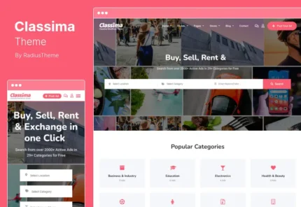 Classima – Classified ads WordPress Theme